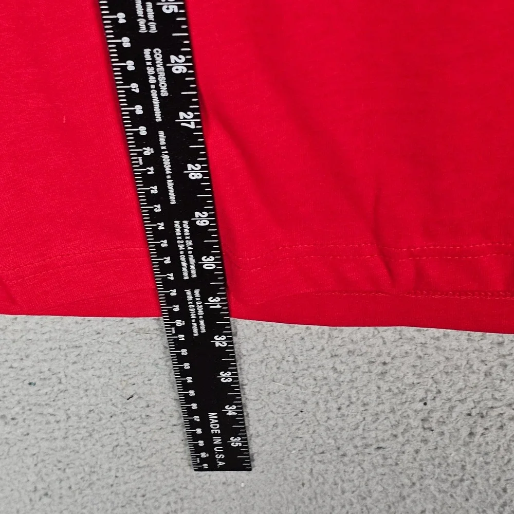 Jordan T-Shirt Mens XL Red HJ2326-687 AJ1 Sneaker Patch Short Sleeve Crew Neck